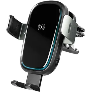 Logilink Kabellose Smartphone-Ladehalterung für den KFZ-Lüftungsschacht, 360° drehbar, geeignet für 4,7–7" Smartphones