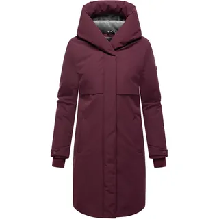 Wintermantel NAVAHOO "Wintermantel Domingaa 14", Damen, Gr. S, rot (wine), Obermaterial: 100% Polyester PES.  Obermaterial: Futter: 95% Polyester PES. 5% Elasthan EL. 100% Polyester PES., Mäntel Wintermantel