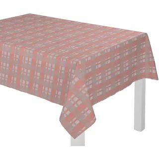 Tischdecke WIRTH "LAUFENBERG" Gr. 4, rot (apricot), B:130cm L:190cm, Baumwolle, Polyester, Tischdecken, Tischdecke