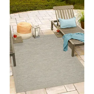 The CarPET Teppich Calgary, rechteckig, Höhe: 1 mm, moderner robuster In und Outdoor Teppich beige 67 cm x 180 cm x 1 mm