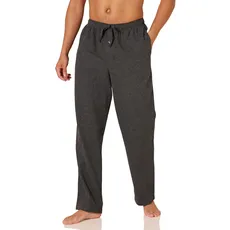 Amazon Essentials Herren Pyjamahose aus Flanell (erhältlich in Big & Tall), Kohlegrau Meliert, S