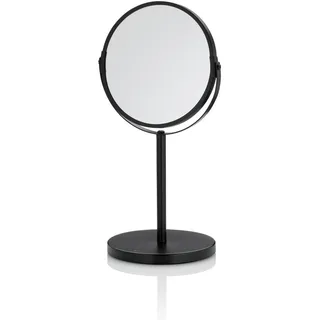 Kela Schminkspiegel , Schwarz , Metall , 34.50 cm , in verschiedenen Größen erhältlich , Spiegel, Schminkspiegel