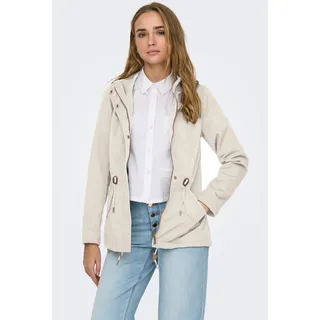ONLY Parka »ONLLORCA LIFE CANVAS PARKA CC OTW« mit Kapuze mit Kordelzug in der Taille