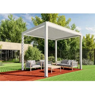 huun Pergola Mezzo in Weiß 400 x 300 cm