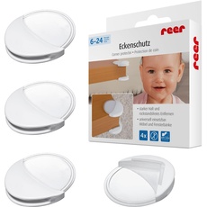 Bild von Ecken-Schutz fürs Baby 82010, starker Halt, geprüft kindersicher, 4 Stück, weiß/transparent