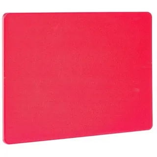 HENDI Schneidbretter, HACCP, Beidseitig nutzbar, glatt, minimiert das Abstumpfen von Messern, GN1/1, 530x325x(H)10mm, LPDE Kunststoff, rot