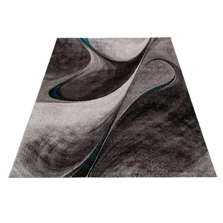 MERINOS Webteppich Brilliance Blau/Grau ca. 80x150cm