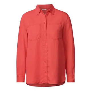 Cecil Langarmbluse mit Brusttaschen, orange