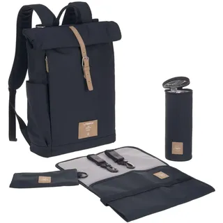 Lässig Green Label Rolltop Wickelrucksack Nacht Blau