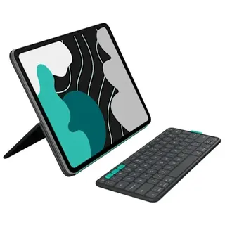 Logitech Flip Folio für iPad Pro 11" (M5/M4) / Air 11" (M2/M3) / Air (5. Gen.) Grafit