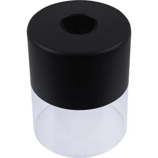 Lampenschirm Roma transparent schwarz hoch 15 cm – eleganter Glaslampenschirm für moderne Beleuchtung