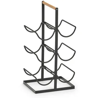 Zeller Weinregal 23 x 20 x 46 cm Schwarz