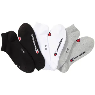 Champion Sneakersocken "6pk Sneaker Socks" 6 Stk. tlg. für sportliche Aktivitäten, Fitness und Training geeignet, 6er-Pack, grau