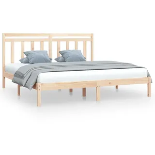 vidaXL Massivholzbett 200x200 cm - Braun