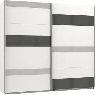 WIMEX Schwebetürenschrank Monaco 225 x 208 x 65 cm Weiß