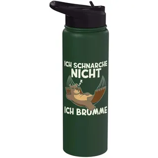 Ich Schnarche Nicht Ich Brumme | Schlafshirt Pyjama Schlaf Stainless Steel Insulated Water Bottle