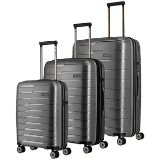 Travelite Air Base Koffer-Set 4-tlg. anthrazit/schwarz