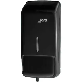Jofel - Seifenspender für die Wandmontage, Schaumspender mit 0,8 l Fassungsvermögen, Seifenspender für das Badezimmer, strapazierfähiges ABS-Gehäuse, Azure AC40000, Schwarz