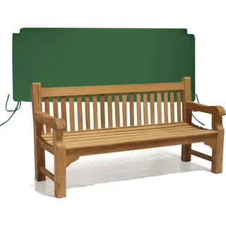 Teako Design Bankauflage 200x50 cm für Parkbank Belluno, wasserabweisend, UV-beständig, bequemes Sitzkissen für Gartenmöbel (Grün) - Grün