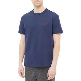 Polo Ralph Lauren Herren Slim Fit T-Shirt Tee - Shirts 710680785004, Einfarbig, Gr. Large, Blau (Ink A4000)