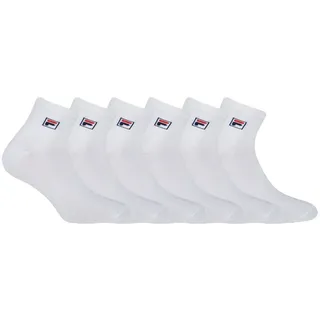 Fila Herren Sportsocken FI/AM/LOWX6 (6er Pack), Weiß, 43/46