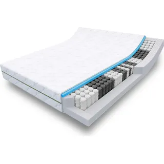 7 Zonen Taschenfederkernmatratze Sleezzz Smart 180 x 200 cm, Höhe 21 cm, Härtegrad H2/H3