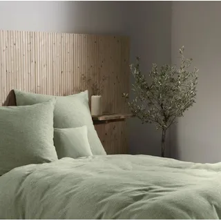 Fleuresse Flanell Bettwäsche Lech 604467-0005 grün Größe: 155x220 cm - Grün