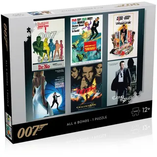 Winning Moves James Bond Puzzle 1000 Piece Jigsaw Puzzle Game