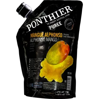 Food-United MANGO FRUCHT-PÜREE Ponthier 1KG für Smoothies Müsli uvm.