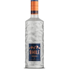 9 Mile Vodka (1 x 0,7 Liter) 37,5% Vol. Alkohol - Flasche inkl. LED-Beleuchtung - Granite Rock Filtrated Premium Wodka - Milder Geschmack - Bekannt aus Rap & HipHop - Als Drink, Shot oder Geschenkidee