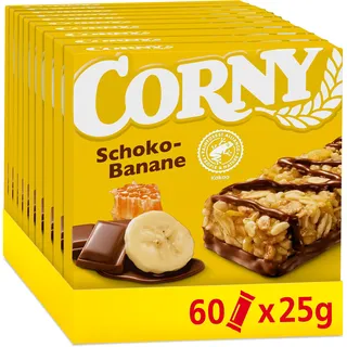 CORNY Müsliriegel | Corny Classic | Schoko-Banane | Mit Schokolade und Banane | Multipack 60x25g