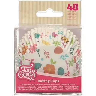 FunCakes Baking Cups Blumen: Perfekt für Cupcakes mit Frühlingsmotiven, Cupcakes und mehr, Kuchendekoration, pk / 48