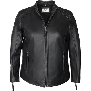 Lederjacke MAZE "Lederjacke 42021312", Damen, Gr. 42, schwarz, Obermaterial: 100% Lammleder LEL. Futter: 100% Baumwolle CO., Jacken Lederjacke