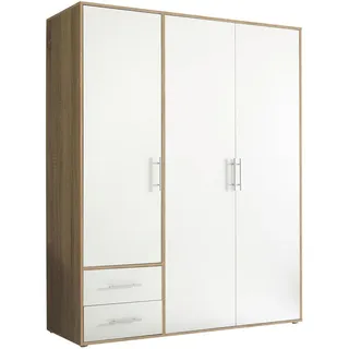 SchlafKONTOR Kleiderschrank »Valencia«, weiß