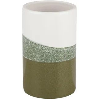 KLEINE WOLKE Zahnputzbecher Moss, Accessoires, Farbe Forest, Material: Steinzeug