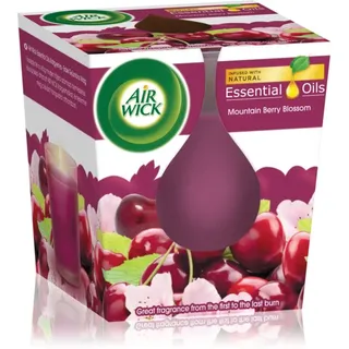 Air Wick Essential Oil Mountain Berry Blossom Duftkerze 105 g