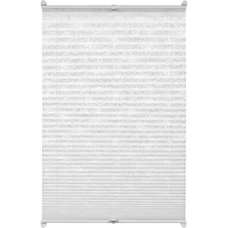 Gardinia Easy Fix Plissee Weiß 70 cm x 130 cm mit 2 Bedienschienen