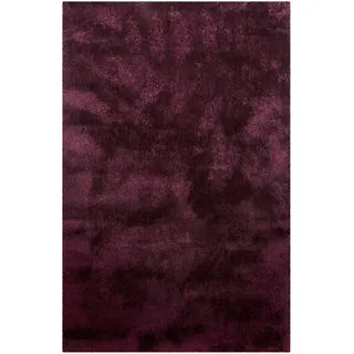 Homie Living Teppich HOMIE LIVING "Pisa", rot (bordeaux rot), B:130cm H:25mm L:190cm, Polyester, Teppiche, Teppich, Hochflor, Microfaser, uni, weich, Shaggy, Wohnzimmer, Schlafzimmer