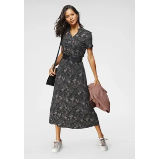 LAURA SCOTT Sommerkleid Geblümt Schwarz/Rosa 36