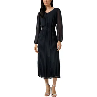 s.Oliver Midi-Chiffonkleid Blau 36