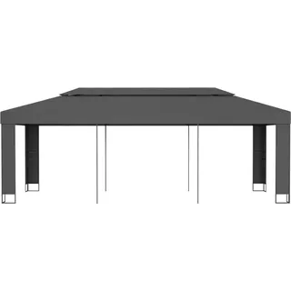 vidaXL Pavillon mit Doppeldach 3 x 6 m Anthrazit - Grau