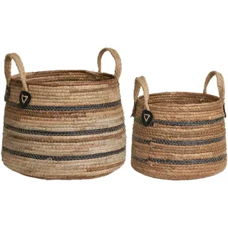 Korbset , Braun , Naturmaterialien , Ordnen & Aufbewahren, Körbe, Dekokörbe