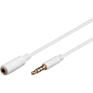 goobay Audiokabel 3,5mm Klinken-Stecker - 3,5mm Klinken-Buchse 1,0m (62360)
