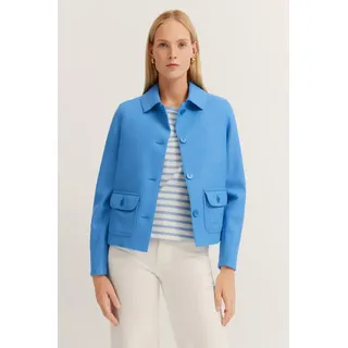 Bugatti Wolljacke ohne Kapuze aus 100% % Wolle, blau