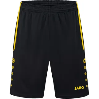 Jako Herren Sporthose Allround, Schwarz/Citro, XXL
