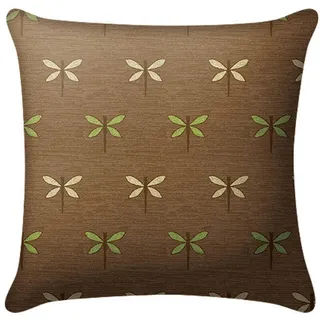 Outdoor-Kissen , Braun , Textil , Schmetterling , Füllung: Polyurethan (PUR),Polyurethan (Pur) , quadratisch , 45x45 cm , pflegeleicht, formstabil, langlebig, für den Außenbereich geeignet, UV-beständig, wetterfest, Wendekissen , Gartenmöbel, Gartenpolster & Auflagen, Gartenkissen