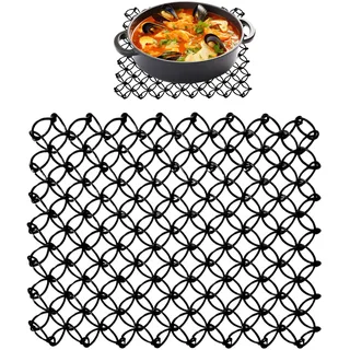 Topfuntersetzer Metall, Hohles Spiraldrahttrivet Spiraltopfuntersetzer, Spiraldraht Untersetzer Topf Topfuntersetzer Hitzebeständig Edelstahl, Outdoor-Geschirrmatte Hitzebeständig Verbrühungsschutz