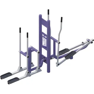 Hüftpendel Straßensportgeräte OutdoorBeinpresse Balancierbalken Fahrradergometer - Lila