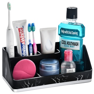 VITVITI Zahnbürstenhalter Elektrische Zahnbürste Zahnbürstenhalter Badezimmer Küche Marmor Harz Zahnbürstenhalter Badezimmer Office Organizer Aufbewahrung Toothbrush Toothpaste Holder Caddy Storage