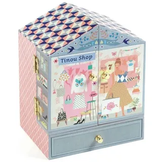 Djeco Spieluhr Tinou Cajas, Mehrfarbig (36084), Bunt